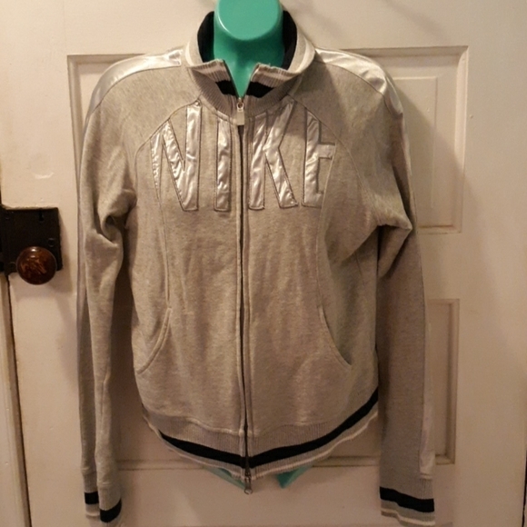 Nike large gray sweatshirt jacket - Picture 1 of 4